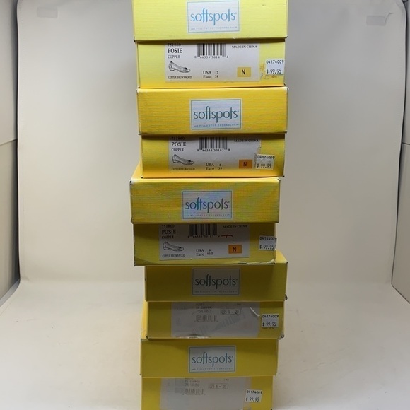 Softspots Posie Copper leather flats NARROW - Picture 8 of 8